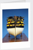 Model of 'Caledonia' (1808), 120 guns, three decker ship of the line by Robert Seppings