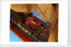 Ship of 38 guns, deck detail with ship's boats by unknown