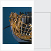 Full hull model of First Rate 100-gun warship 'Royal George' (1756) by Thomas Burroughs