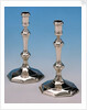 Queen Anne candlesticks by John Bache