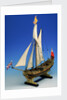 Skeleton model, royal yacht, port by unknown