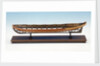 Full hull model, shallop, port broadside by Unknown