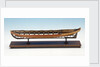 Full hull model, shallop, port broadside by Unknown
