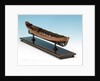 Full hull model, shallop, starboard by unknown