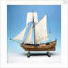 Skeleton model, royal yacht, port broadside by unknown