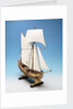 Skeleton model,  royal yacht, starboard by unknown