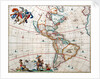 Sheet from Bleau's 'Atlas of the Americas' by John Blaeu