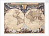 World map from the Blaeu Atlas, 17th century by John Blaeu