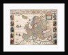 Map of Europe from the Blaeu Atlas, 17th century by John Blaeu
