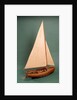 Full hull model, dinghy, starboard stern quarter by unknown