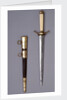 8" straight blade dirk between 1770 and 1790 by Unknown