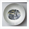 Queen's ware 'Boat Race Day' bowl designed by Eric Ravilious for Josiah Wedgwood & Sons by Eric Ravilious