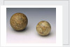 Terrestrial and celestial spheres by Johann Bernard Bauer