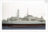 HMS 'Alacrity', port broadside superstructure detail by John R. Haynes
