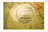 Cartouche in North Pacific Ocean by William Johnston