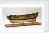 A full hull model of a second rate warship, 90 guns by unknown
