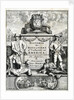 Frontispiece to 'The History of Buccaneers, or Freebooters of America', 1700 by unknown
