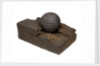40 pound cannonball in piece of timber from the 'Victory' by unknown