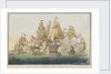H.M.Ships 'Victory' and 'Temeraire', in the Battle of Trafalgar at half past Noon by A. Masson