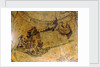 Cartouche on Strait of Anian, northern hemisphere by Vincenzo Coronelli
