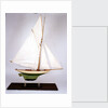 Sailing pond yacht by unknown