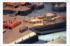 Topographic model, Royal Dockyards at Sheerness, detail showing log transportation by George Stockwell