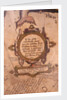 Cartouche below Piscis Notius by Jacob Floris van Langren