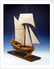 Skeleton model, royal yacht, starboard by unknown