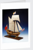Skeleton model, royal yacht, starboard by unknown