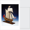Skeleton model, royal yacht, starboard by unknown