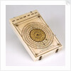 Diptych dial, leaf IIb by Michael Lesel