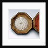 table of latitudes on inside of case of Augsburg dial by Johann Martin Willebrand