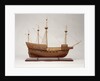 Full hull model of 'Mary Rose' (1509), a 60-gun sailing warship by Bassett-Lowke Ltd