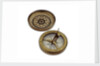 Compass dial, with lid by unknown