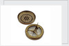 Compass dial, with lid by unknown