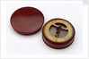 Compass dial, with lid by unknown