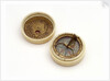 Compass dial, with lid by unknown