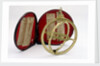 Universal equinoctial ring dial, with case by Dollond