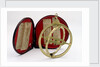Universal equinoctial ring dial, with case by Dollond