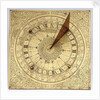 Horizontal sun and moon pedestal dial by unknown