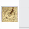 Horizontal sun and moon pedestal dial by unknown