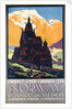 Poster for Orient Line cruises to Norway by Herbert Kerr Rooke