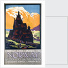Poster for Orient Line cruises to Norway by Herbert Kerr Rooke
