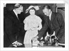 Reginald Lowen MBE with Princess Elizabeth by unknown