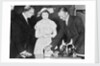 Reginald Lowen MBE with Princess Elizabeth by unknown