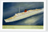 Cunard White Star Line Poster, the New Caronia by C.F. Hopkinson