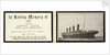 Memorial card for 'Titanic' (1912) by S Burgess