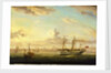 The paddle steamer Superb off Folkstone by William Adolphus Knell