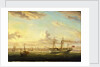 The paddle steamer Superb off Folkstone by William Adolphus Knell