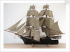 A full hull model of a Merchant sailing brig, circa 1840 by Unknown